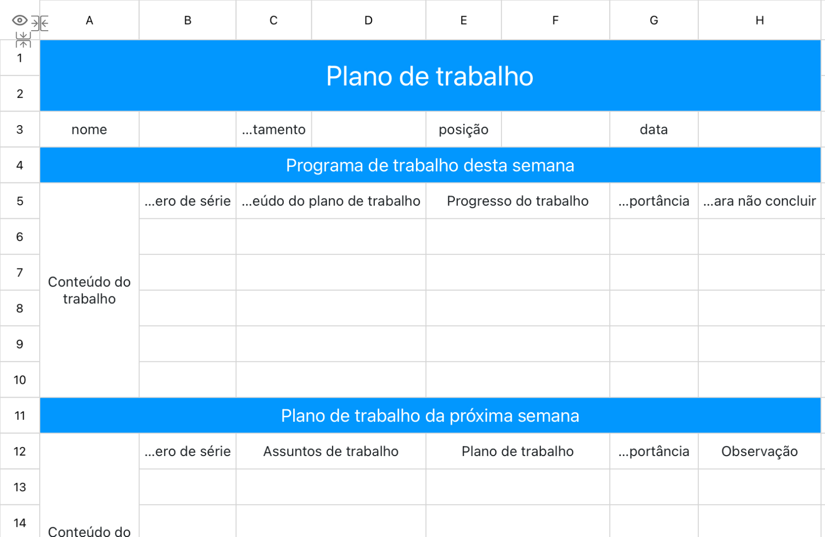 Plano de trabalho 1